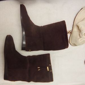 Michael Kors Women Boots Fur/Leather Size 10 brown